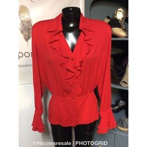 🌹🎁🌹 ESCADA Red Blouse🌹🎁🌹